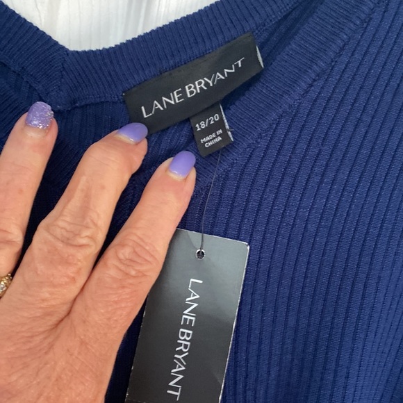 NWT Lane Bryant navy V-neck top size 18/20 - Picture 4 of 4